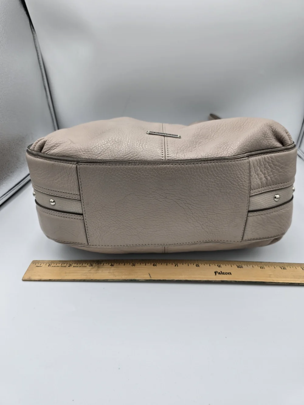 COACH F31287 Park Avery Beige Putty Pebbled Leather Large Hobo Shoulder Bag **